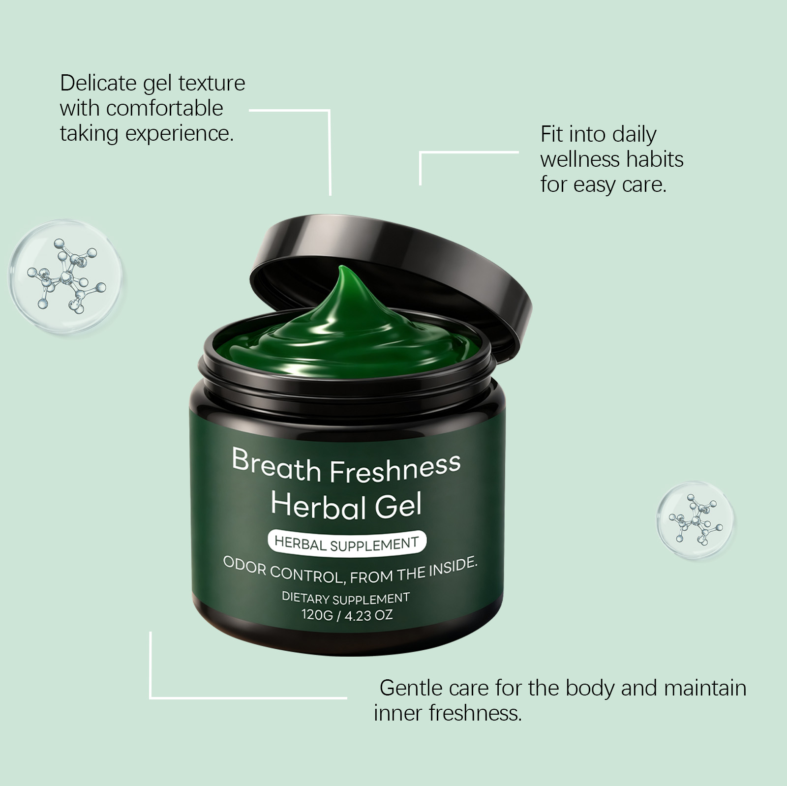 호흡 상쾌함 허브 젤 보충제 천연 민트향 쿨링 효과로  - Herbal Supplement 리뷰 및 가격