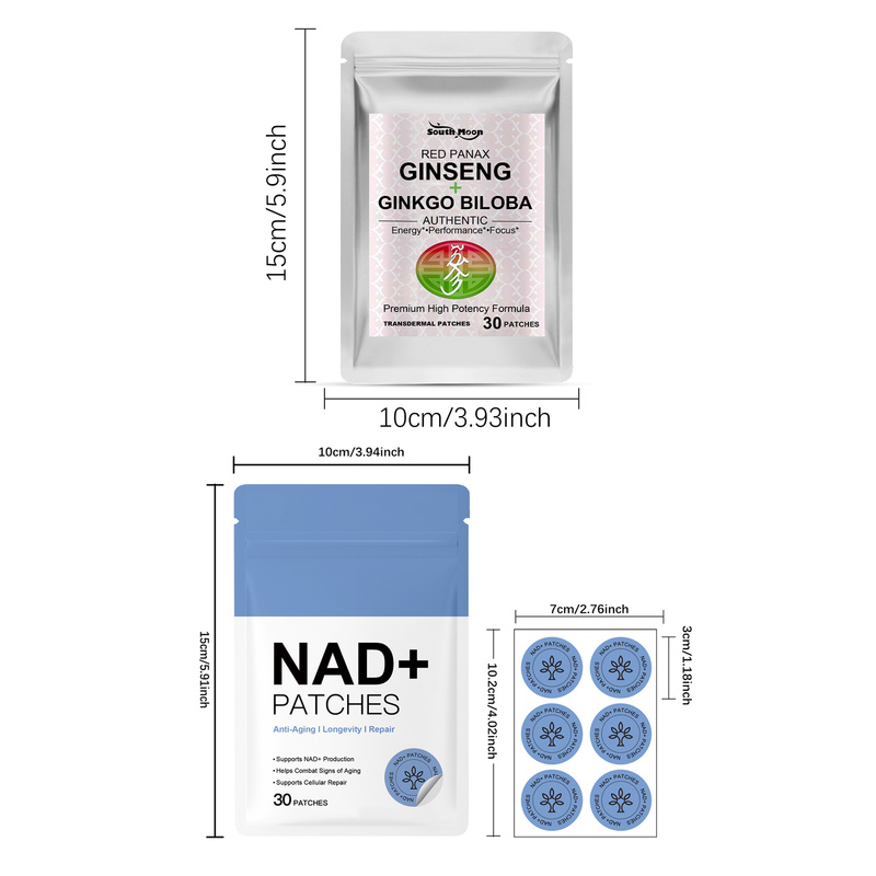 60개입 NAD+ & 홍삼, 은행잎 추출물 함유 경피  - Ginger Tea 리뷰 및 가격