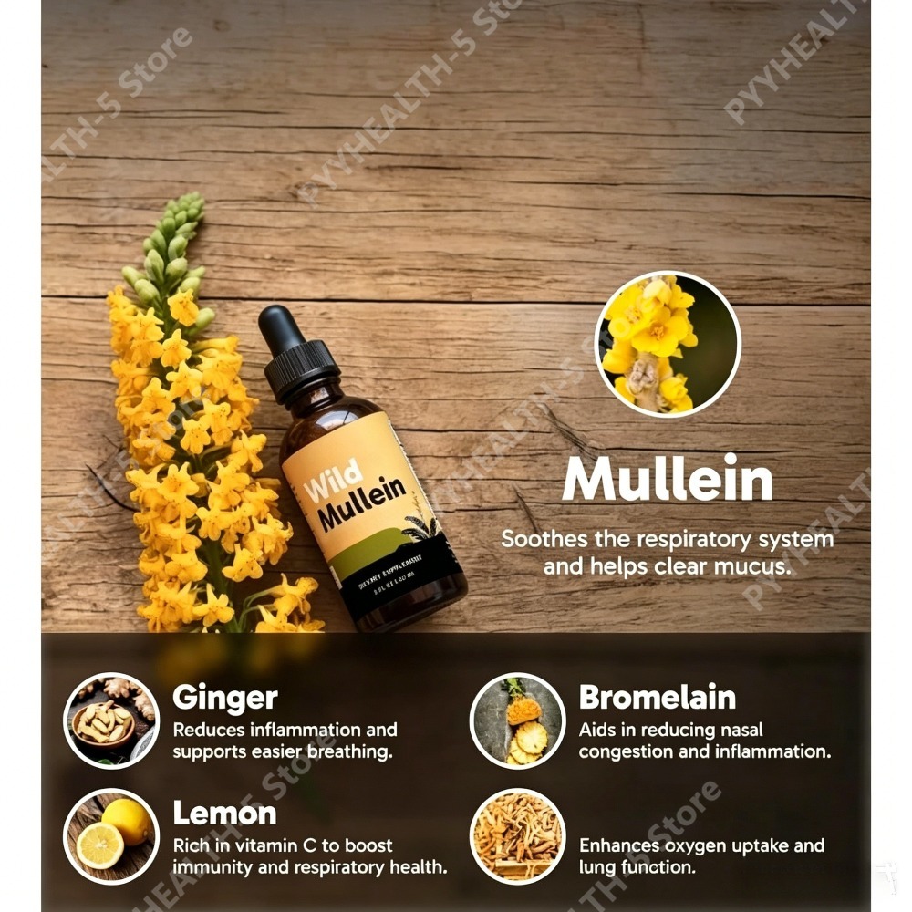와일드 멀레인 잎 추출물, 생강 브로멜라인, 레몬 껍질 - Herbal Supplement 리뷰 및 가격