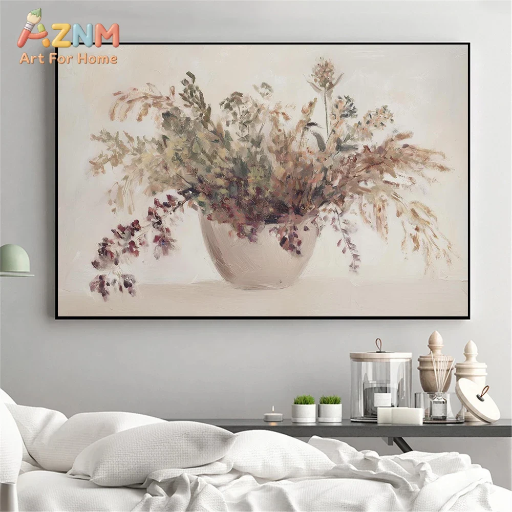 AZNM 빈티지 드라이 플라워 허브 캔버스 프린트, 액 - Dried Herbs 리뷰 및 가격