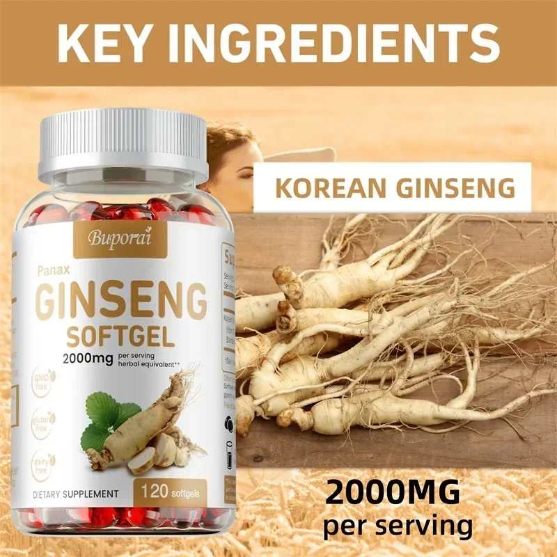 붉은 파낙스 인삼 캡슐 - 면역력, 에너지, 피로 및  - Ginger Tea 리뷰 및 가격