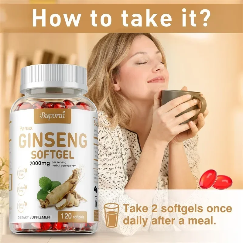 붉은 파낙스 인삼 캡슐 - 면역력, 에너지, 피로 및  - Ginger Tea 리뷰 및 가격
