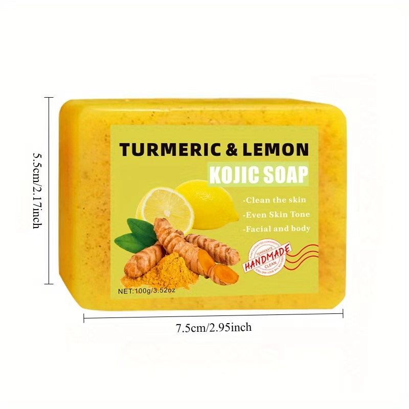 2PCS 강황 구연산 비누, 부드러운 클렌징, 바디 목 - Turmeric 리뷰 및 가격